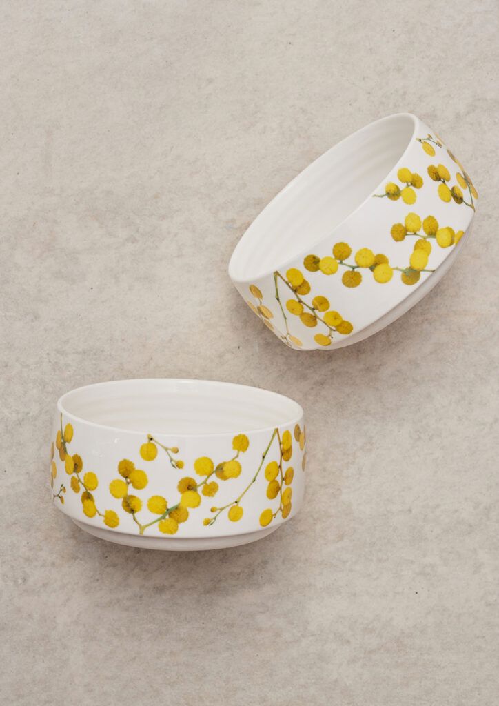 ANGUS &amp; CELESTE Sunny Day Stackable Bowl - Wattle Blossom bowl - Zabecca Living