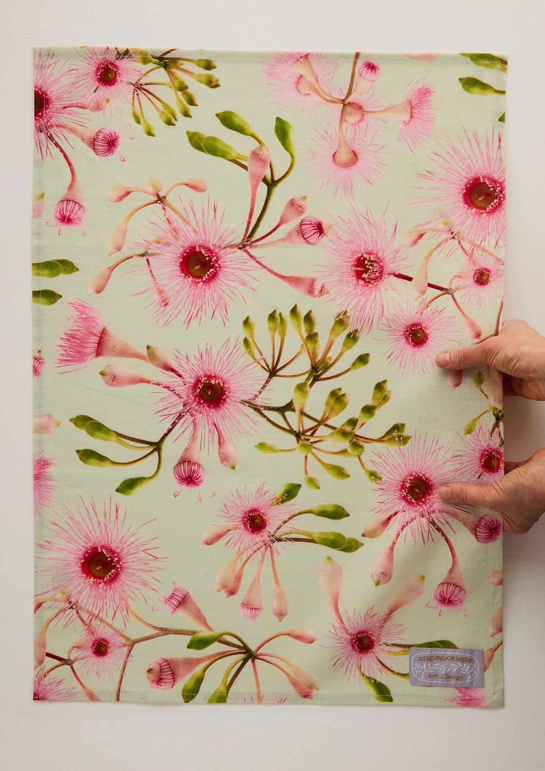 ANGUS & CELESTE Tea Towel - Fairy Floss Eucalyptus TEA TOWEL - Zabecca Living