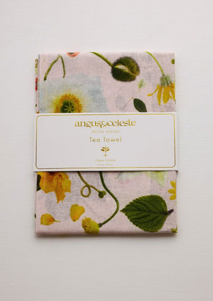 ANGUS & CELESTE Tea Towel - Rose Flower Riot TEA TOWEL - Zabecca Living