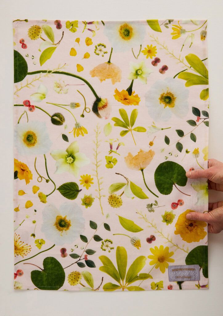 ANGUS & CELESTE Tea Towel - Rose Flower Riot TEA TOWEL - Zabecca Living