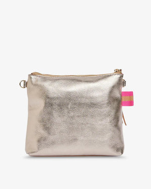ARLINGTON MILNE Alexis Crossbody - Gold HANDBAG - Zabecca Living