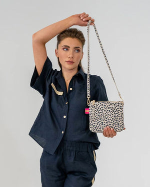 ARLINGTON MILNE Alexis Crossbody - Spot Suede HANDBAG - Zabecca Living