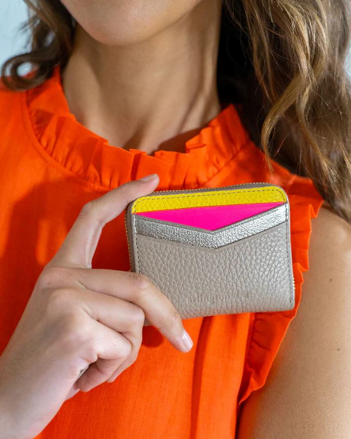 ARLINGTON MILNE Alexis Zip Purse - Fawn Multi Purse - Zabecca Living