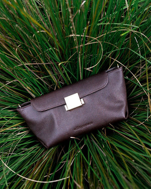 ARLINGTON MILNE Aurora Bag - Chocolate Lizard HANDBAG - Zabecca Living