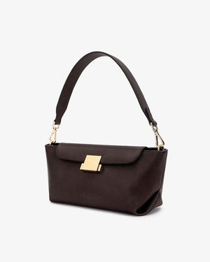 ARLINGTON MILNE Aurora Bag - Chocolate Lizard HANDBAG - Zabecca Living