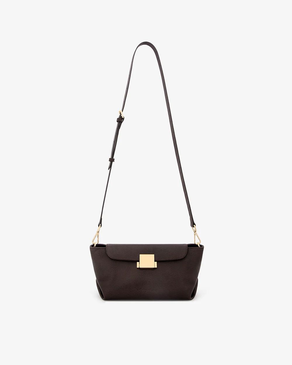 ARLINGTON MILNE Aurora Bag - Chocolate Lizard HANDBAG - Zabecca Living