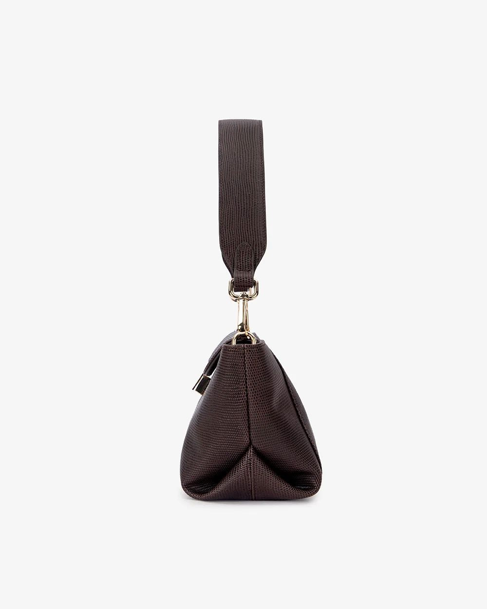 ARLINGTON MILNE Aurora Bag - Chocolate Lizard HANDBAG - Zabecca Living