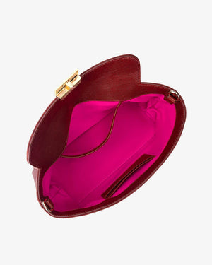 ARLINGTON MILNE Aurora Bag - Garnet Lizard HANDBAG - Zabecca Living