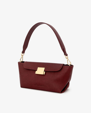 ARLINGTON MILNE Aurora Bag - Garnet Lizard HANDBAG - Zabecca Living