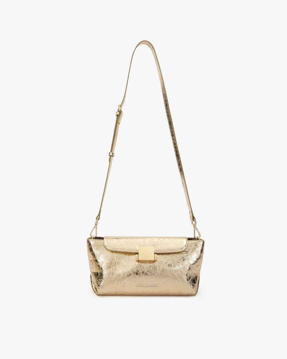 ARLINGTON MILNE Aurora Bag - Gold Crinkle HANDBAG - Zabecca Living