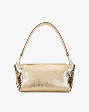 ARLINGTON MILNE Aurora Bag - Gold Crinkle HANDBAG - Zabecca Living