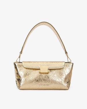 ARLINGTON MILNE Aurora Bag - Gold Crinkle HANDBAG - Zabecca Living