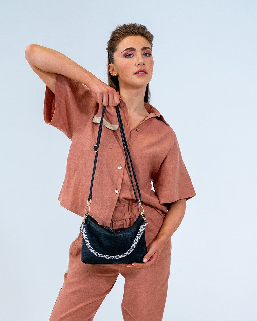 ARLINGTON MILNE Baby Sophia - Black HANDBAG - Zabecca Living