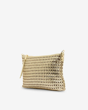 ARLINGTON MILNE Baby Sophia - Gold Weave HANDBAG - Zabecca Living