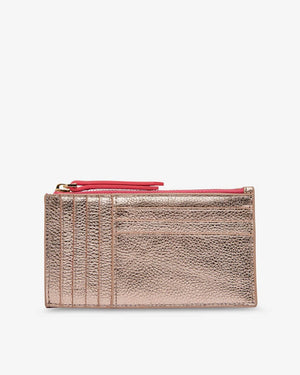 ARLINGTON MILNE Compact Wallet - Rose Gold HANDBAG - Zabecca Living