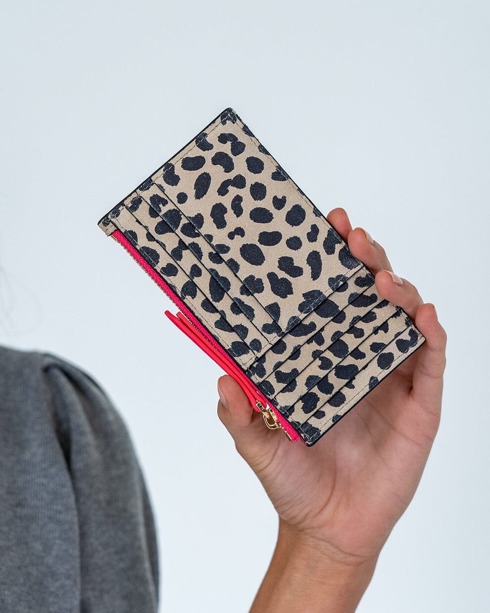 ARLINGTON MILNE Compact Wallet - Spot Suede HANDBAG - Zabecca Living