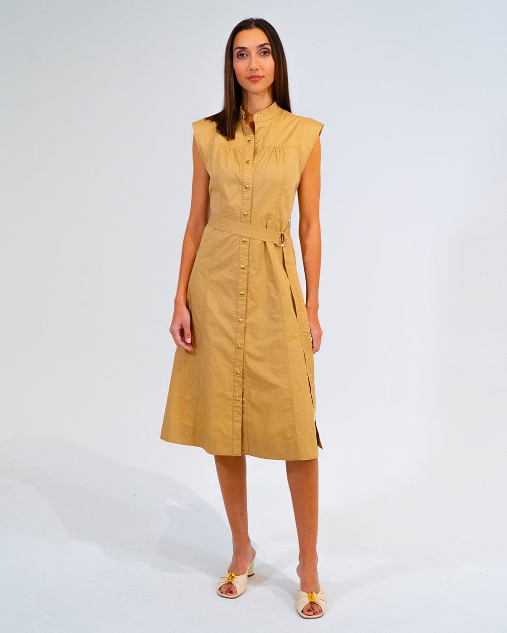 ARLINGTON MILNE Iris Dress - Camel Dress - Zabecca Living