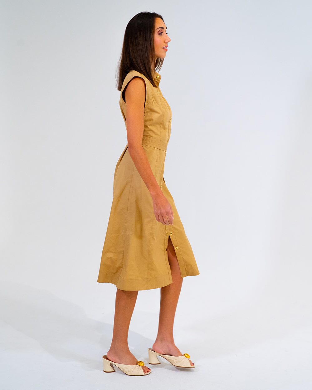 ARLINGTON MILNE Iris Dress - Camel Dress - Zabecca Living