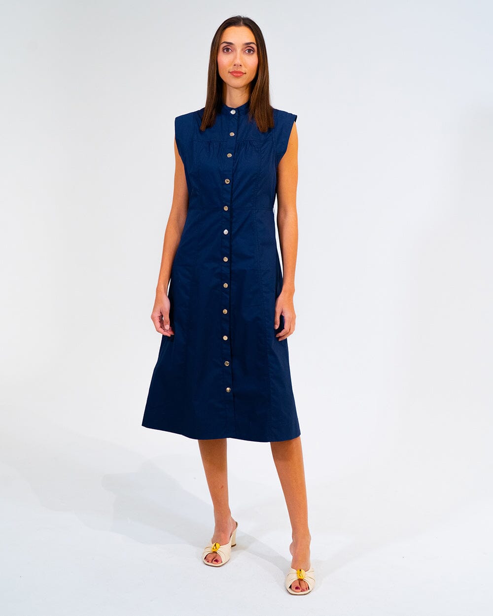 ARLINGTON MILNE Iris Dress - Navy Dress - Zabecca Living