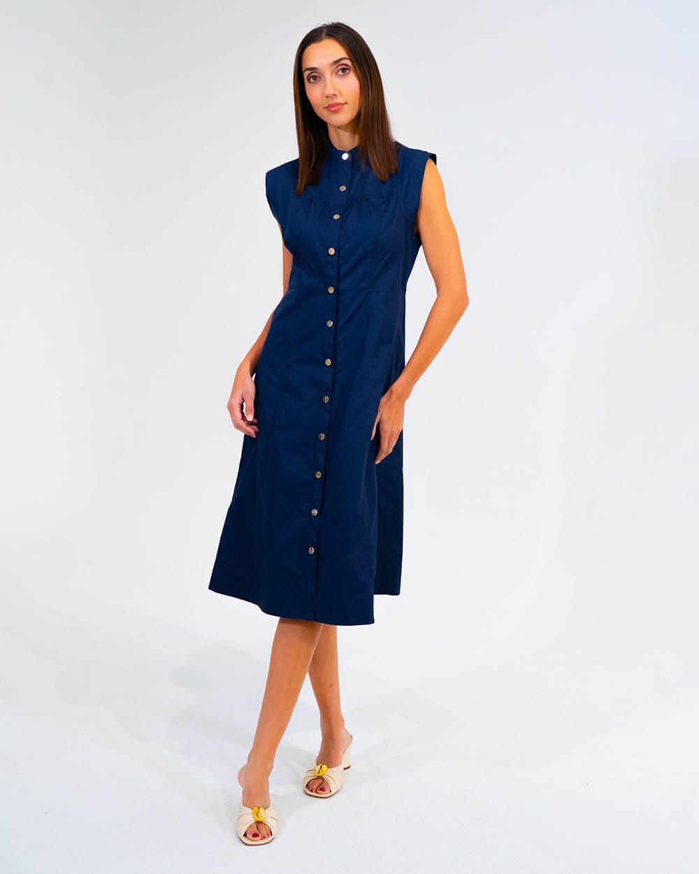 ARLINGTON MILNE Iris Dress - Navy Dress - Zabecca Living