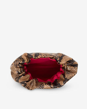 ARLINGTON MILNE Martha Bag - Caramel Python HANDBAG - Zabecca Living