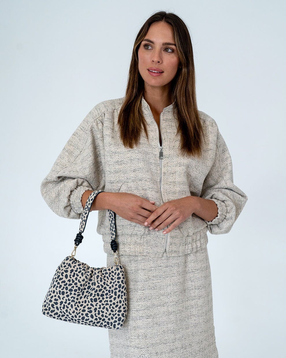 ARLINGTON MILNE Martha Bag - Spot Suede HANDBAG - Zabecca Living