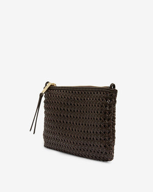 ARLINGTON MILNE Molly Weave Crossbody - Chocolate HANDBAG - Zabecca Living