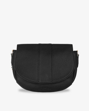 ARLINGTON MILNE Zara Saddle Bag - Black HANDBAG - Zabecca Living