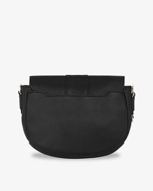 ARLINGTON MILNE Zara Saddle Bag - Black HANDBAG - Zabecca Living