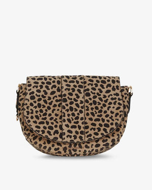 ARLINGTON MILNE Zara Saddle Bag - Spot Suede HANDBAG - Zabecca Living