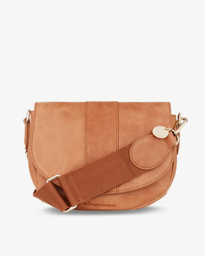 ARLINGTON MILNE Zara Saddle Bag - Vintage Tan HANDBAG - Zabecca Living