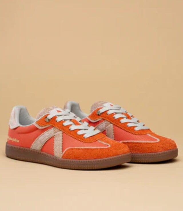ASFVLT Elite Classic Sneaker - Orange / Tan Pony Hair SNEAKERS - Zabecca Living