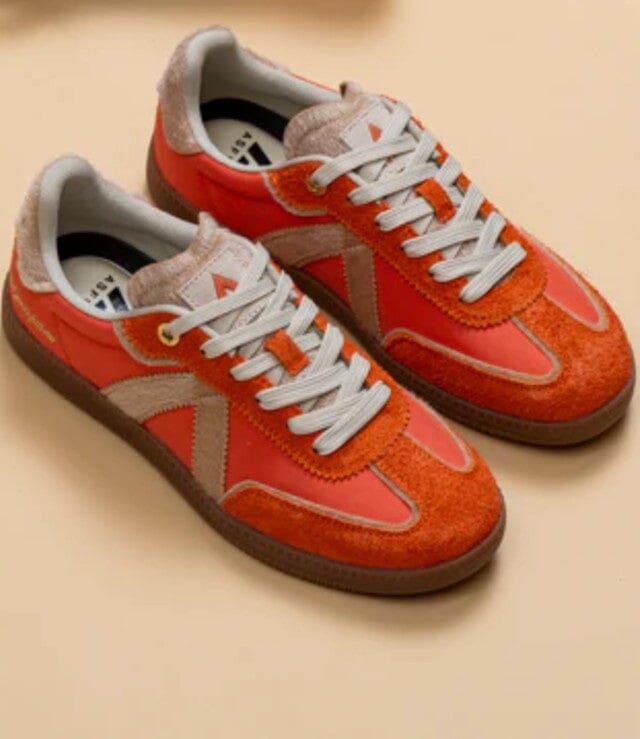 ASFVLT Elite Classic Sneaker - Orange / Tan Pony Hair SNEAKERS - Zabecca Living