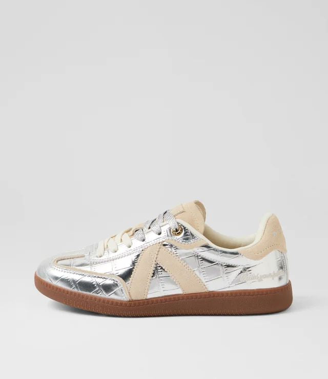 ASFVLT Elite Classic Sneaker - Silver Croc/Tan SNEAKERS - Zabecca Living