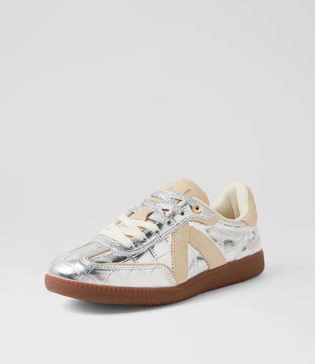 ASFVLT Elite Classic Sneaker - Silver Croc/Tan SNEAKERS - Zabecca Living
