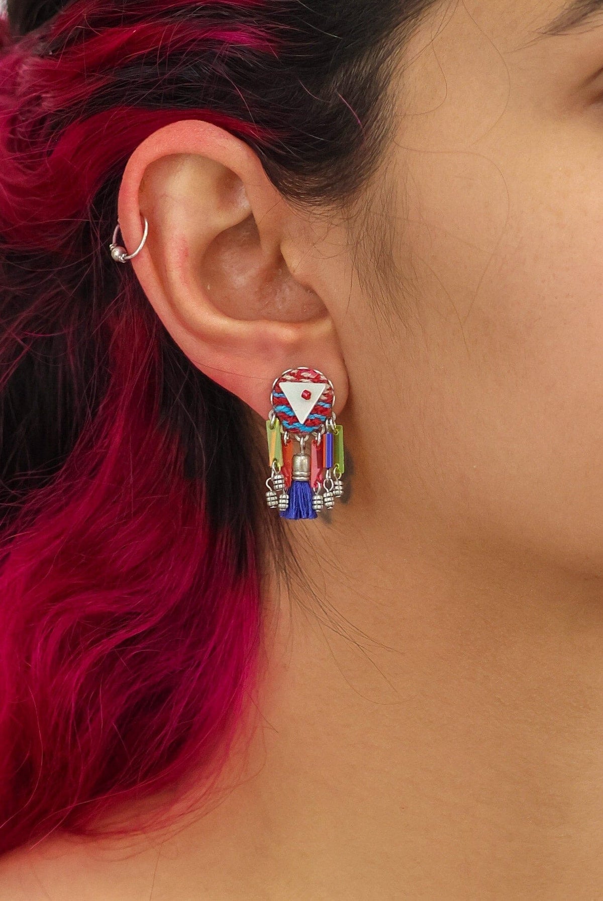 AYALA BAR African Dance Small Colourful Earrings - Caravan Earrings - Zabecca Living