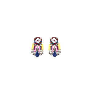 AYALA BAR African Dance Small Colourful Earrings - Caravan Earrings - Zabecca Living