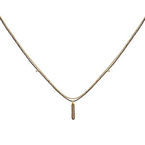 AYALA BAR Black Beaded Cahya Necklace Necklace - Zabecca Living