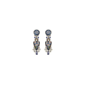 AYALA BAR Blue Domes Casual Glass Stud Earrings - Apollo Earrings - Zabecca Living