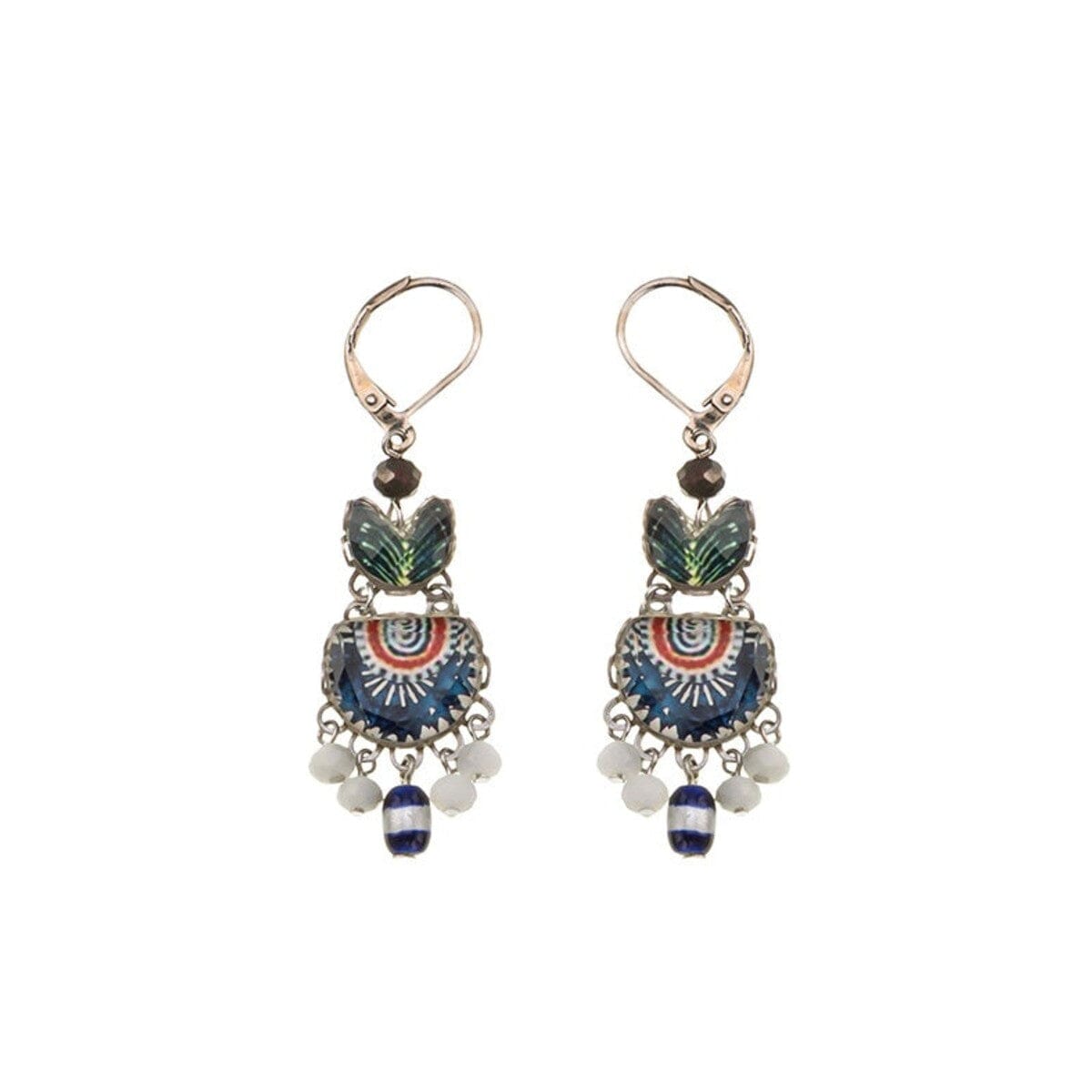 AYALA BAR Blue Domes Hanging Earrings - Hera Earrings - Zabecca Living