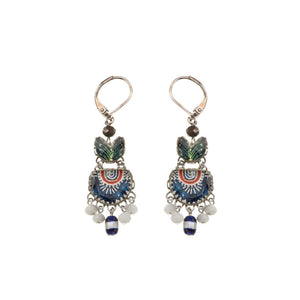 AYALA BAR Blue Domes Hanging Earrings - Hera Earrings - Zabecca Living