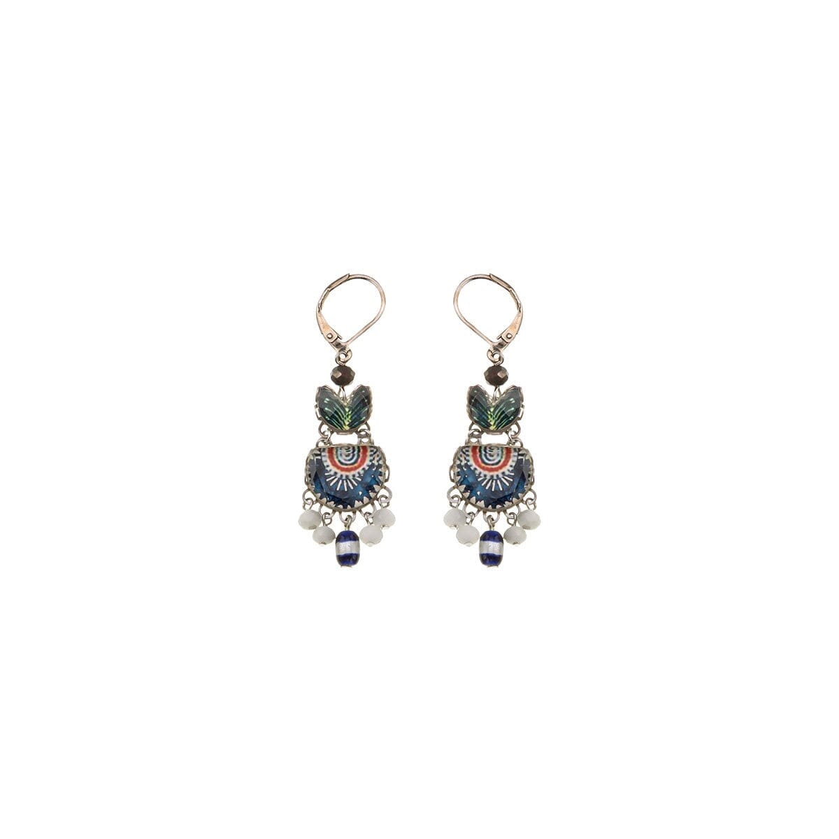 AYALA BAR Blue Domes Hanging Earrings - Hera Earrings - Zabecca Living