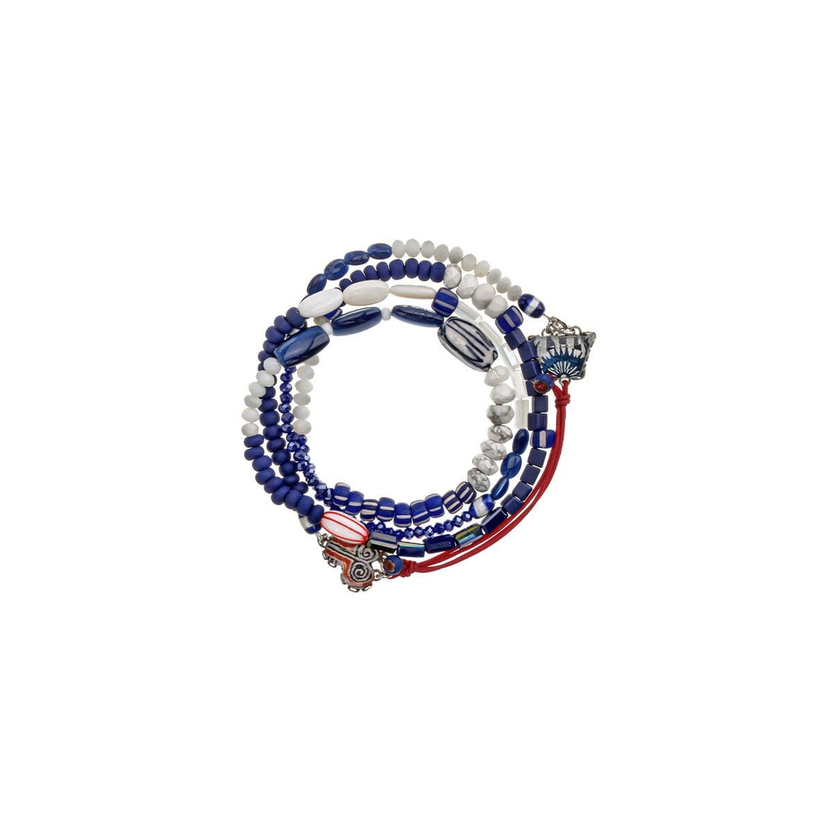 AYALA BAR Blue Domes Set Beaded Bracelet - Rhodes BRACELET - Zabecca Living