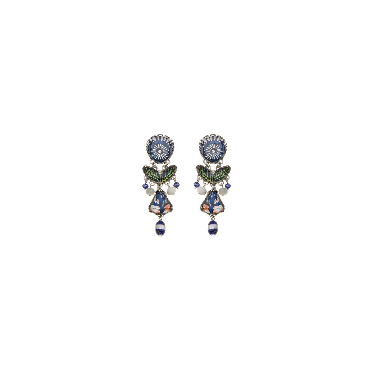 AYALA BAR Blue Domes Small Bule Earrings - Aphrodite Earrings - Zabecca Living