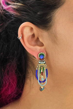 AYALA BAR Boho Beaded Omari Earrings Earrings - Zabecca Living
