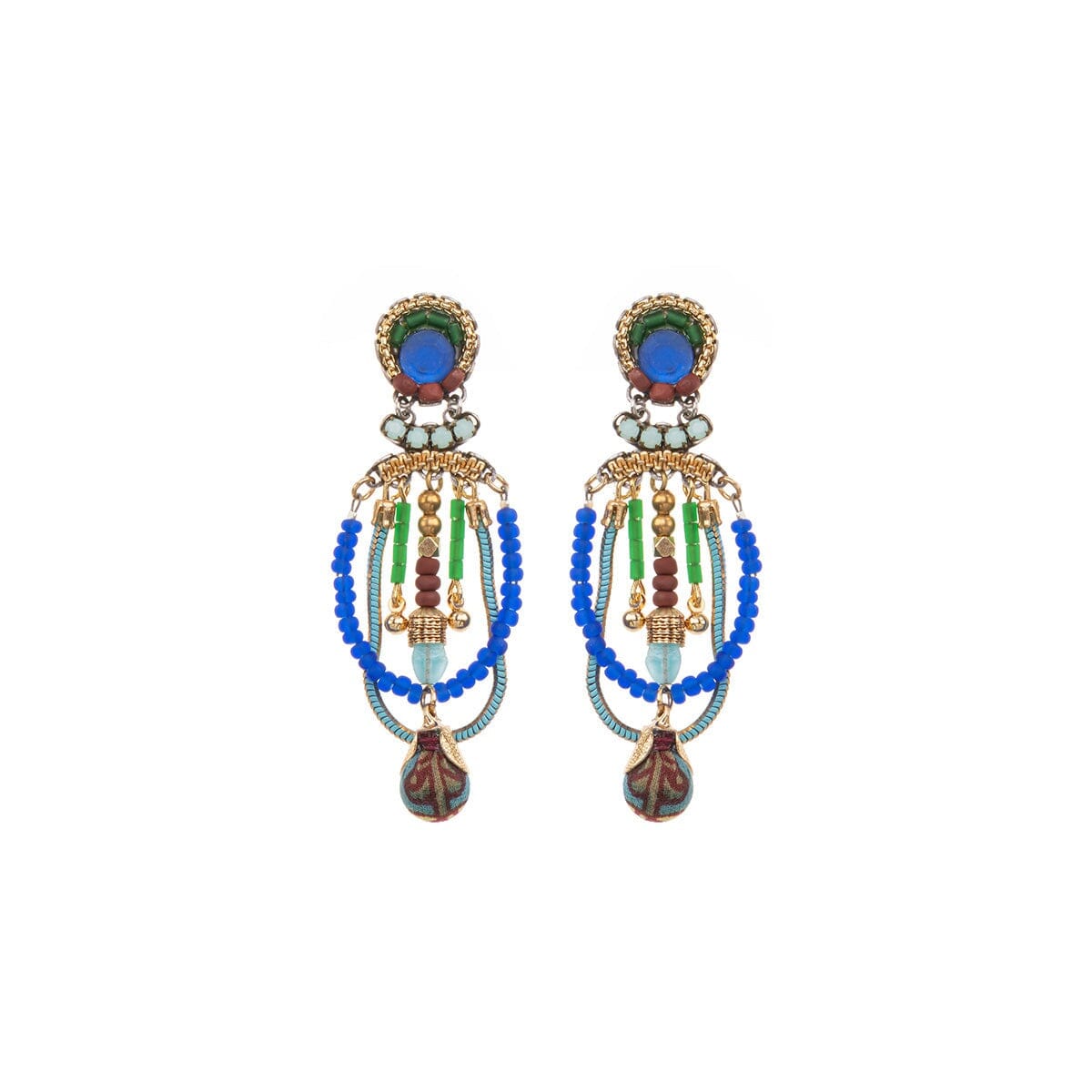 AYALA BAR Boho Beaded Omari Earrings Earrings - Zabecca Living