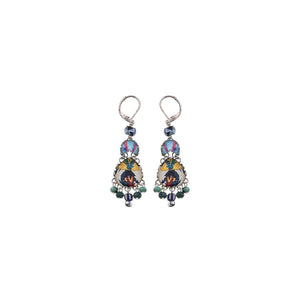 AYALA BAR Candy Twist Drop Colorful Glass Earrings - Lolly Earrings - Zabecca Living
