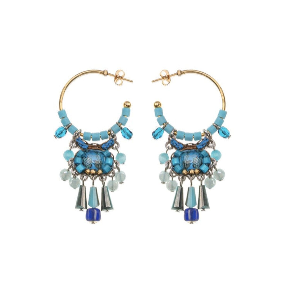 AYALA BAR Drop Blue Earrings - Aeriel Earrings - Zabecca Living