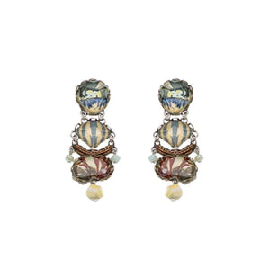 AYALA BAR Neptune's Garden Casual Glass Earrings - Kelp Earrings - Zabecca Living