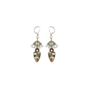 AYALA BAR Neptune's Garden Glass Hanging Earrings - Agar Earrings - Zabecca Living